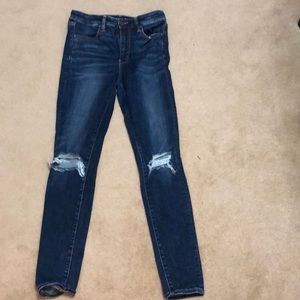 American Eagle jeans in a dark blue,